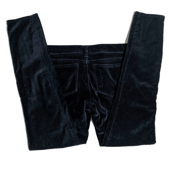 J. Crew Toothpick Velvet Jeans Navy - Picture 2 of 9